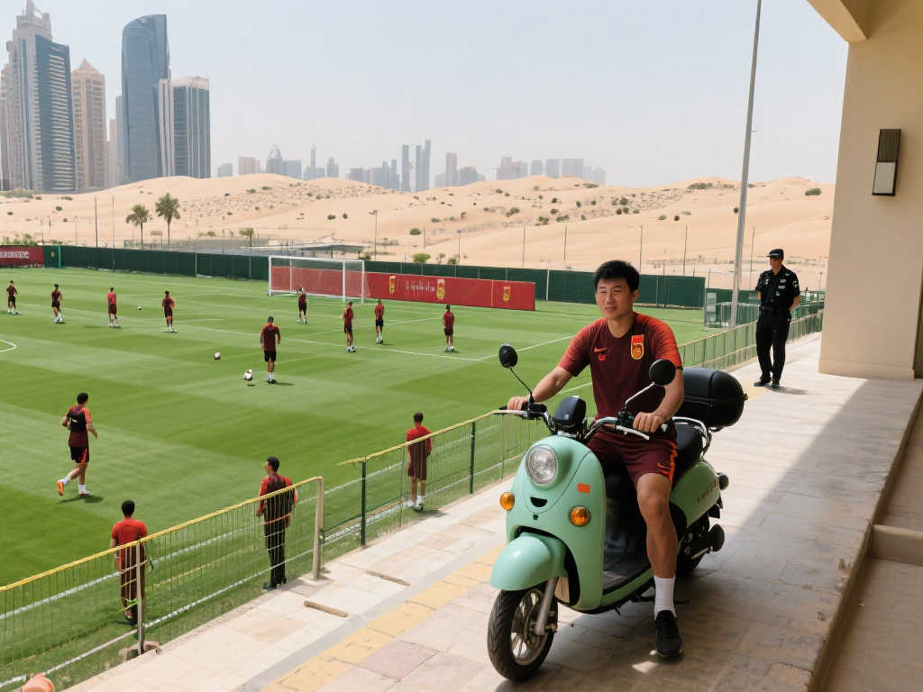 【独家探秘】骑小摩托带你走进国足沙特训练基地 【独家探秘】骑小摩托带你走进国足沙特训练基地